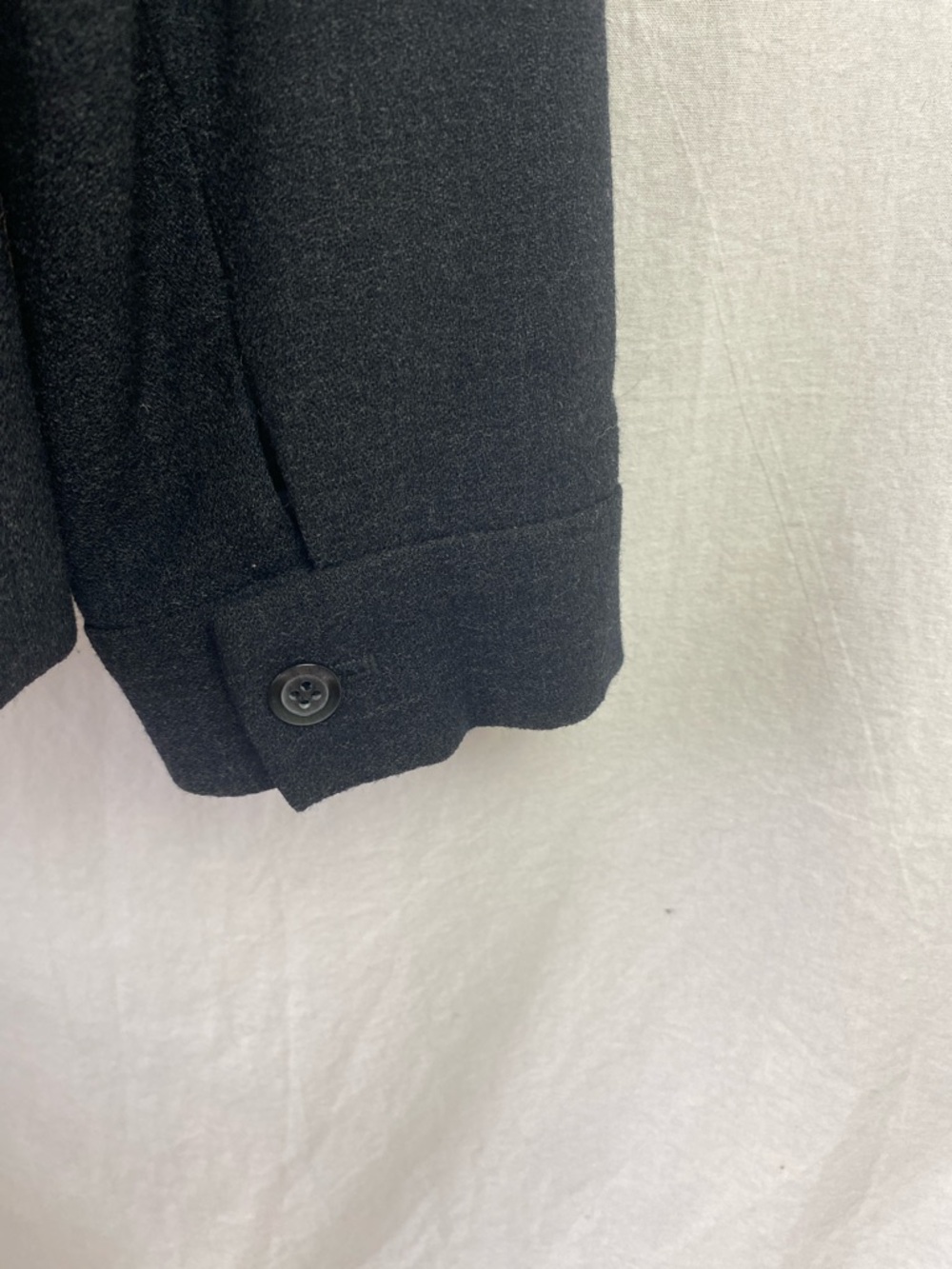 Rena Rowan Wool Dark Charcoal Gray Long Sleeve Blazer Jacket 12 - Picture 4 of 6